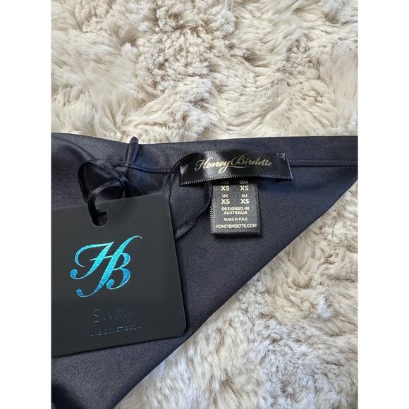 Honey Birdette EIVISSA🖤 Black & Gold Studded Swim Bikini Bottom XS - Picture 3 of 3